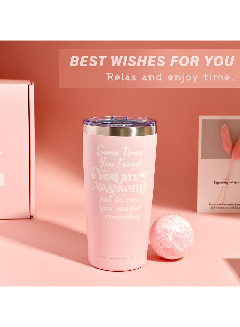 Gift Basket for Women - Birthday Gift Box Get Well Soon Gift Set Contains 11 Inspirational Gifts Relaxing Spa Treatment Package for Women Bestie Friendship Female Friend Gift