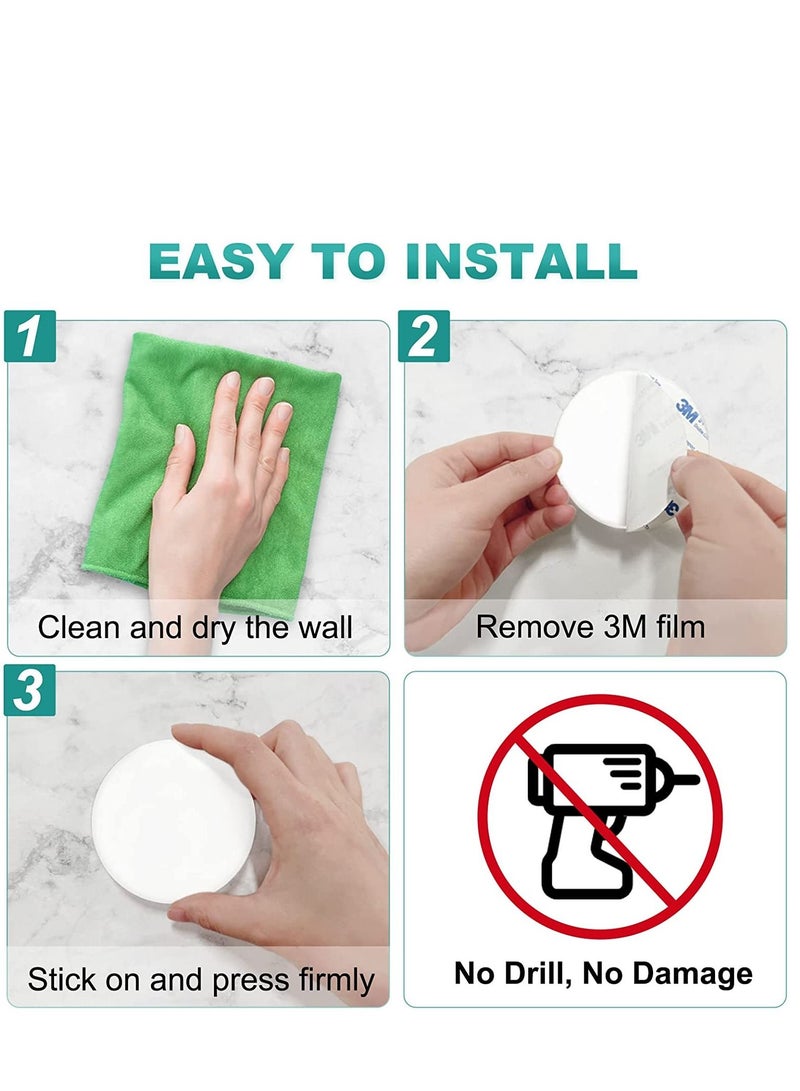Door Stopper Wall Protector, 4 Pcs Silicone Door Knob Wall Bumper Guard with Self Adhesive for Protecting Wall, Door Handle, Refrigerator Door