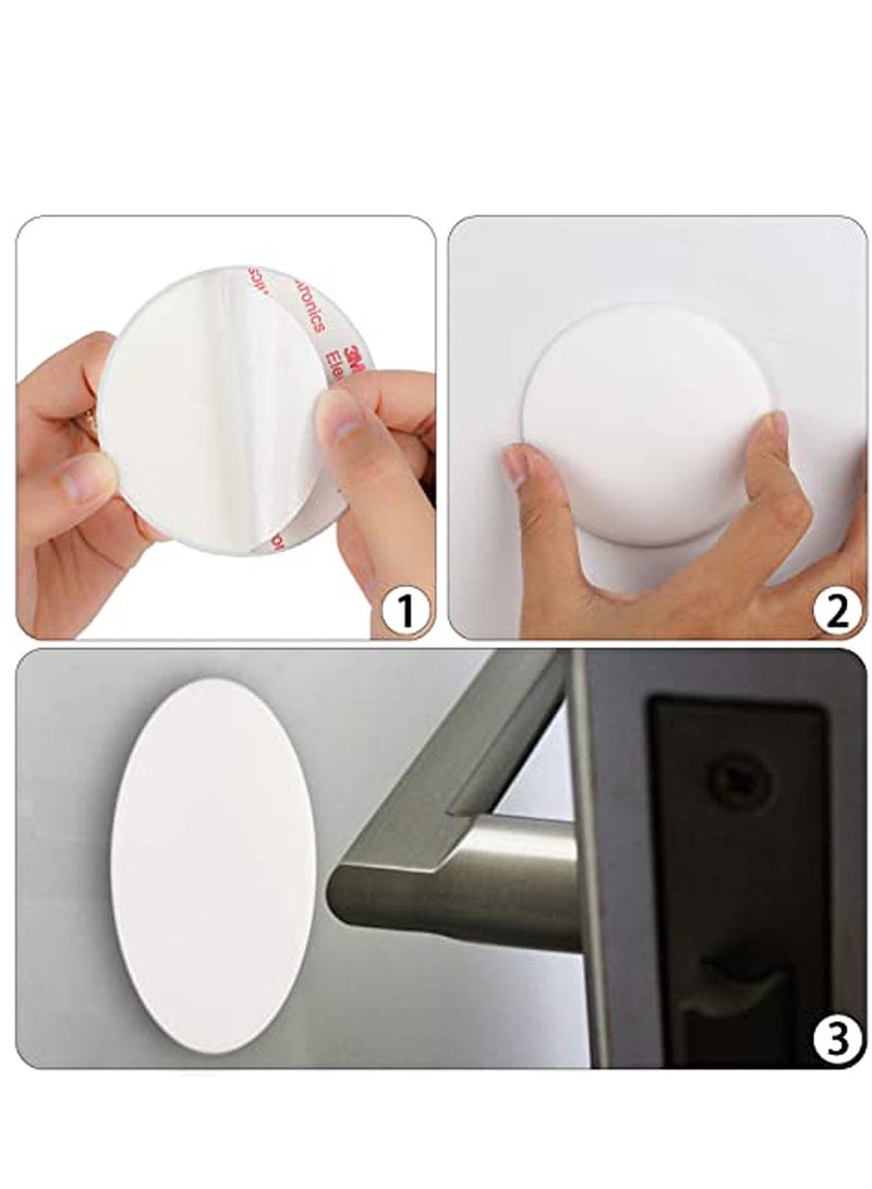 Door Stopper Wall Protector, 4 Pcs Silicone Door Knob Wall Bumper Guard with Self Adhesive for Protecting Wall, Door Handle, Refrigerator Door