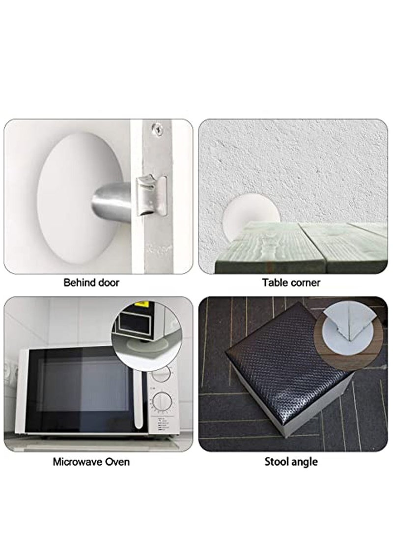 Door Stopper Wall Protector, 4 Pcs Silicone Door Knob Wall Bumper Guard with Self Adhesive for Protecting Wall, Door Handle, Refrigerator Door