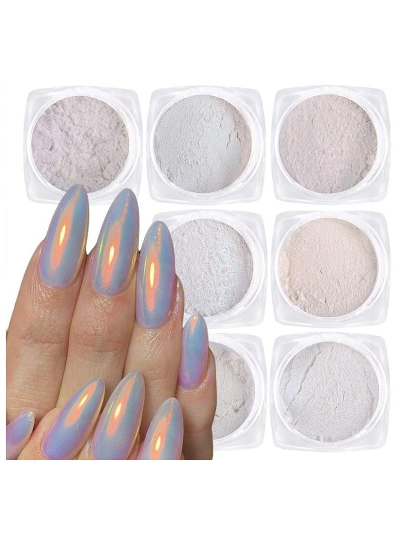 Pearl Chrome Powder Nail Powder Nail Decoration 7 cans
