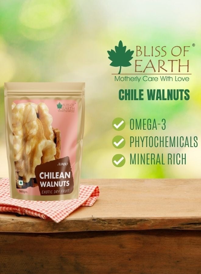 500Gm Jumbo Chilean Walnuts Kernels Without Shell Akhrot Giri