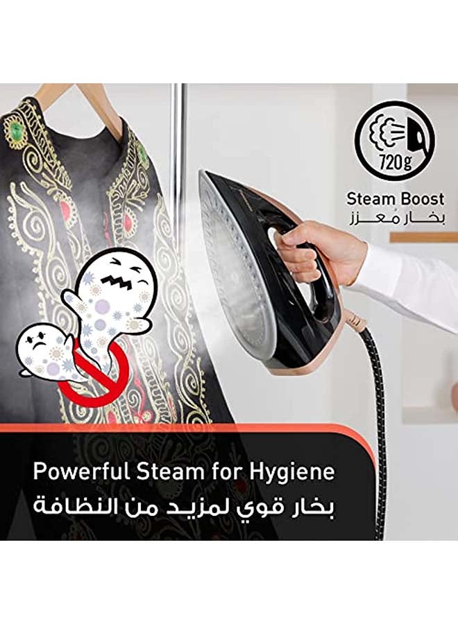 Steam Generator Dual Boiler Optimal Care Plus Advanced Anti Calc 1.8 L 2400 W NI-GT500NTH Black/Brown