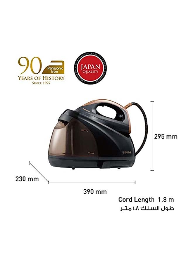 Steam Generator Dual Boiler Optimal Care Plus Advanced Anti Calc 1.8 L 2400 W NI-GT500NTH Black/Brown