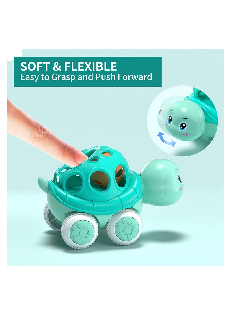 Baby Car Toys Toddler Rattle Roll Toy Vehicles for Infant Push and Go Toy Trucks Preschool Learning Gift Idea for Boys Girls