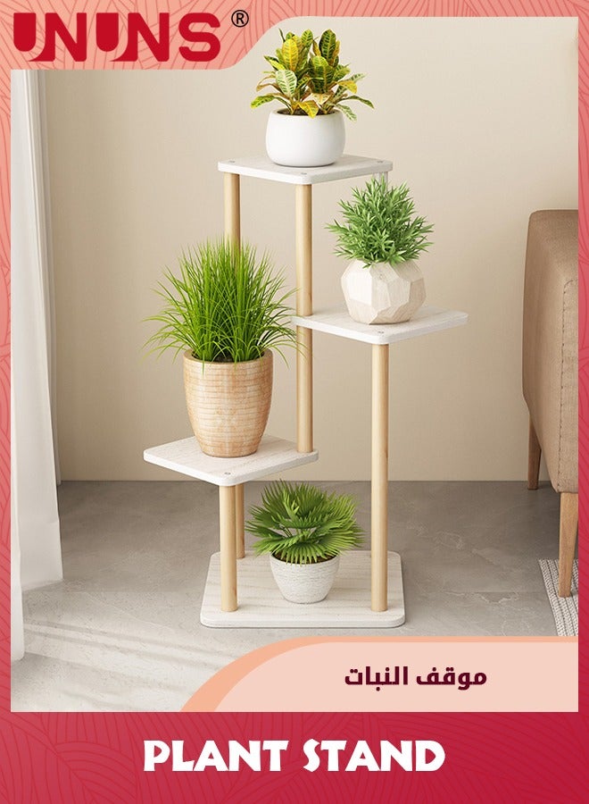 Plant Stand Indoor,4 Tier Tall Plant Shelf Plant Holders,Bamboo Plant Stands Corner Plant Stand for Multiple Plants For Indoor,Outdoor,Corner,Balcony,Living Room And Bedroom