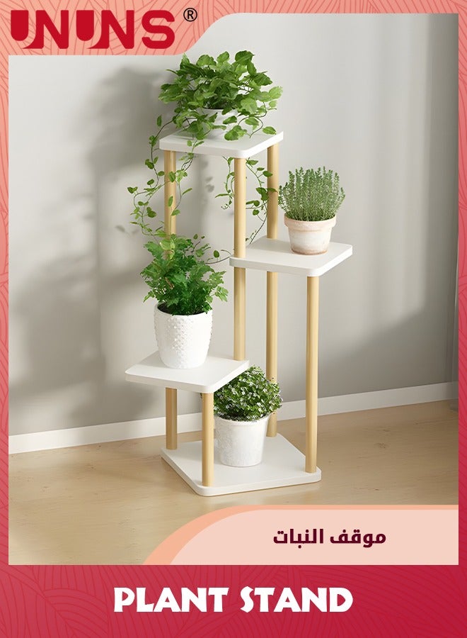 Plant Stand Indoor,4 Tier Tall Plant Shelf Plant Holders,Bamboo Plant Stands Corner Plant Stand for Multiple Plants For Indoor,Outdoor,Corner,Balcony,Living Room And Bedroom