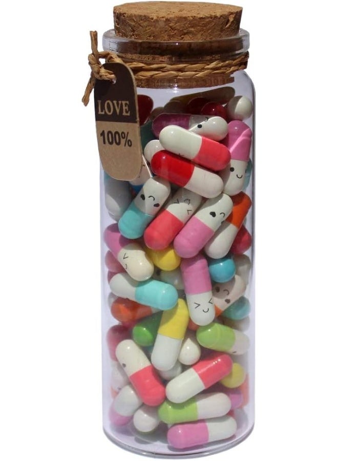 Capsule Message Valentines Day Gifts for Her Him Boyfriend Girlfriend Mom (Mixed Color 90pcs)