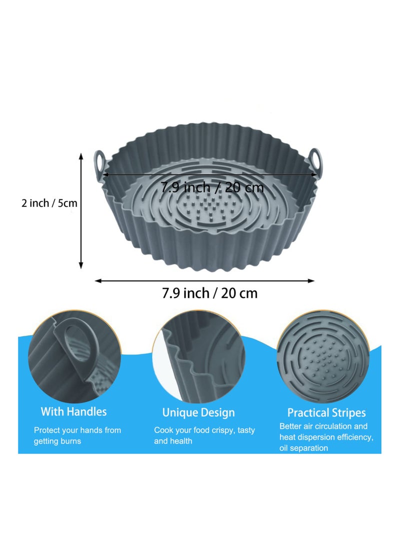 Silicone Air Fryer Liners, 2Pcs 7.9