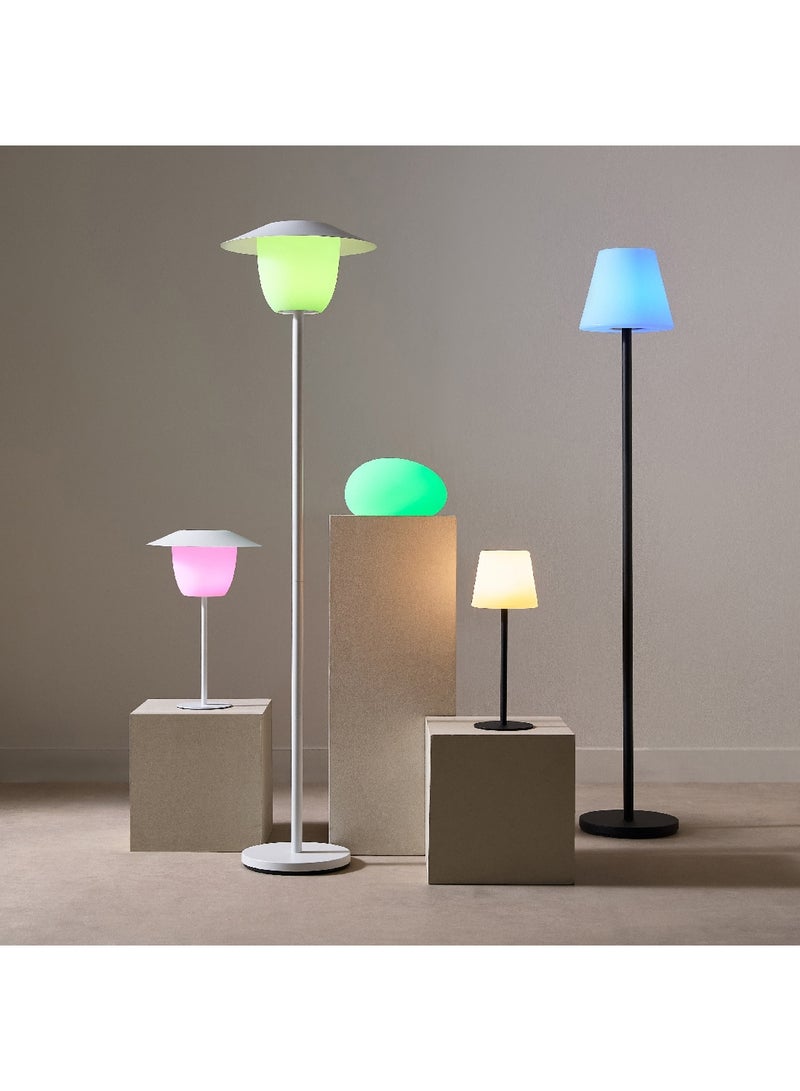 Solin Waterproof RGB LED Solar Floor Lamp with Remote and 20-Hour Battery 36.5 x 150 x 36.5 cm