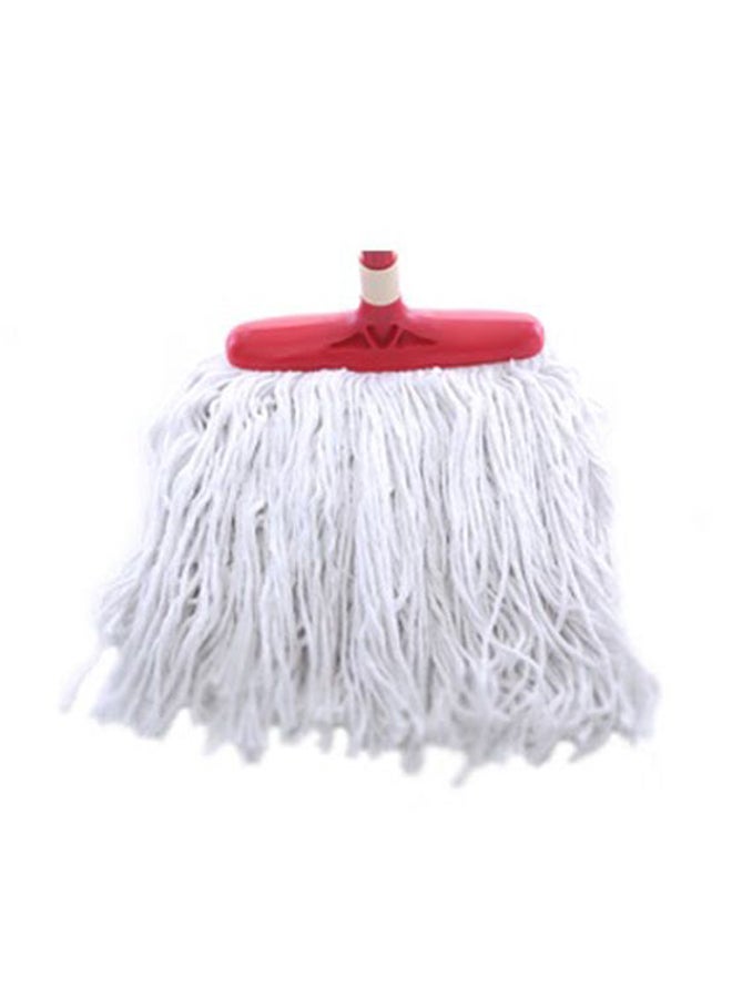 Hy-Sorb Cotton String Mop Multicolor Red Stick And White Cotton