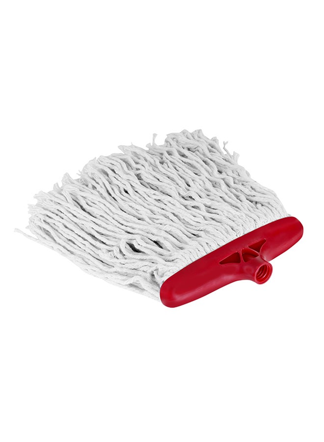 Hy-Sorb Cotton String Mop Multicolor Red Stick And White Cotton