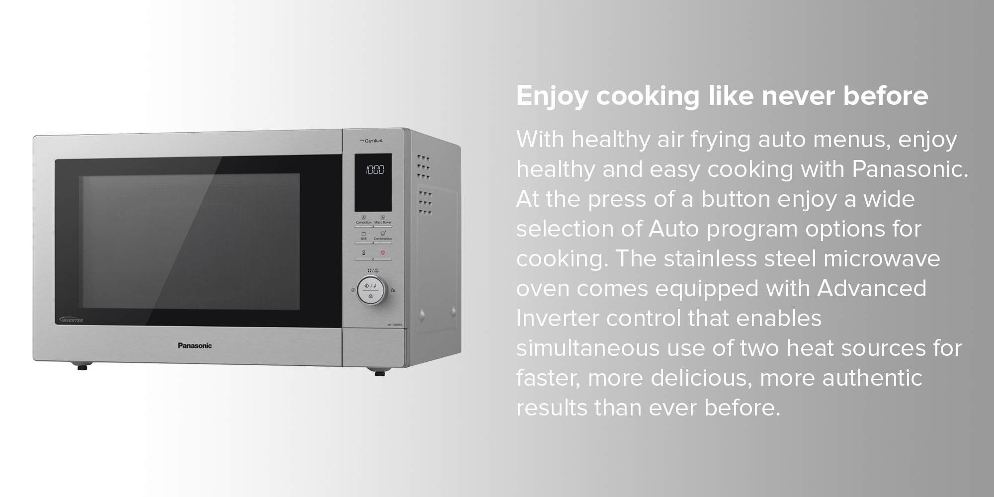 Stainless Steel Microwave Oven 34 L NN-CD87KSKPQ Silver