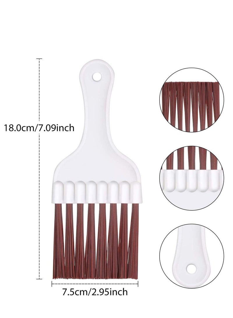 Air Conditioning Cleaning Brush, Stainless Steel Air Conditioning Fin comb Whisk Brush Evaporator Cooler Repair Tool for Refrigerator Coil Cleaning Brush, 4 pieces