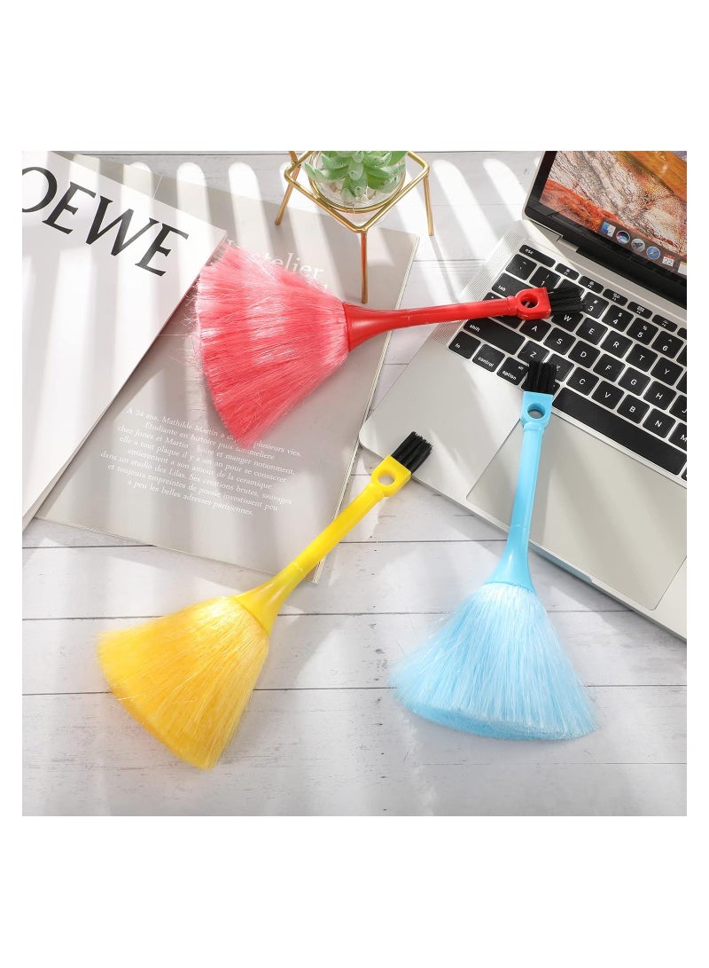 Microfiber Delicate Duster 3 Pcs Fluffy Kitchen Anti Static Laptop Keyboard Brush Mini Microfiber Duster Small Dusting Wand Multifunction Screen Brush for Electronic Equipment