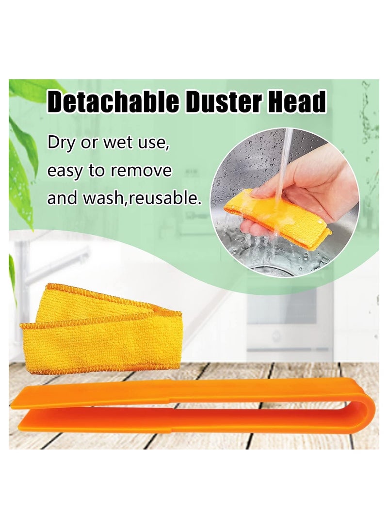 4 Pack Window Blinds Cleaner Duster Brush Blinds Duster with 4 Microfiber Sleeves Blinds Cleaning Tools for Window Blinds Air Conditioner Vents Fans Car Vents Jalousie Dust