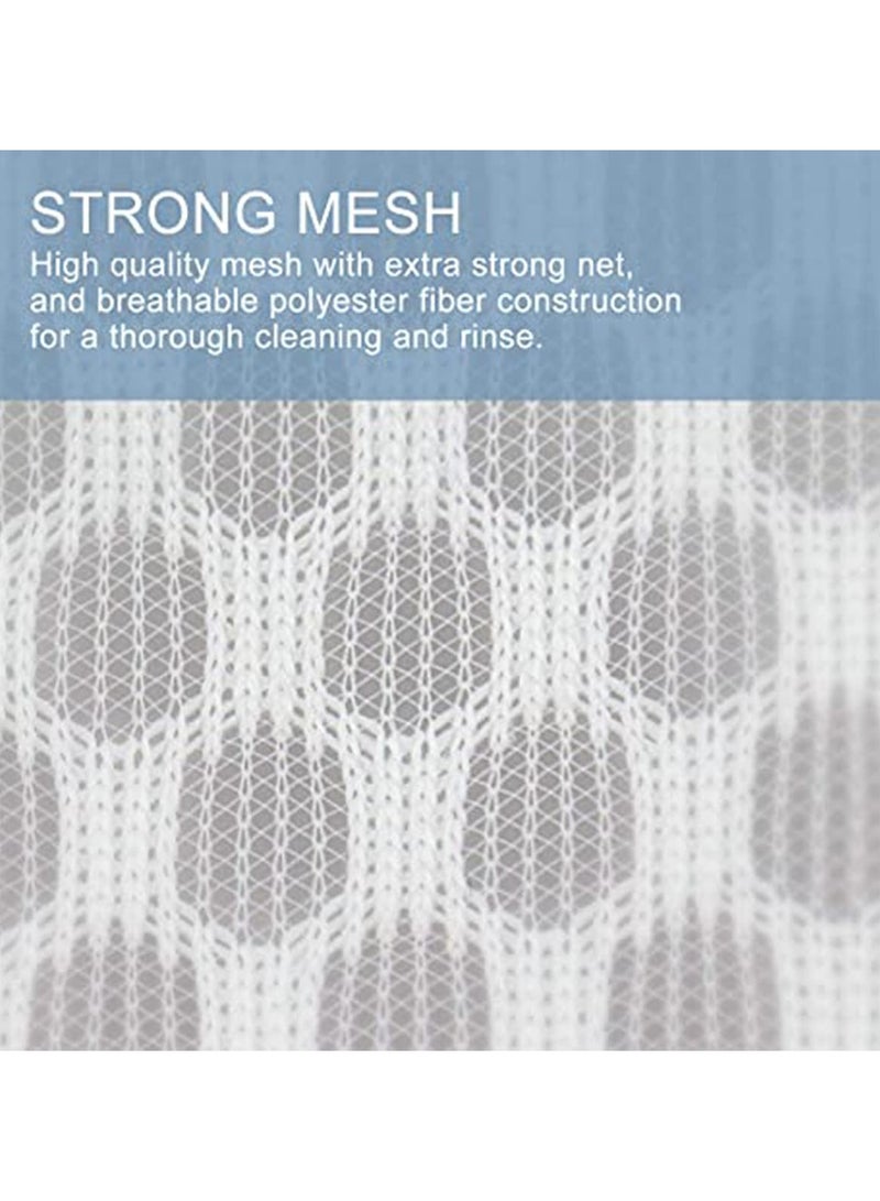 5Pcs Durable Honeycomb Mesh Laundry Bags for Delicates (2 Large 16 x 20 Inches, 3 Medium 12 x 16 Inches)