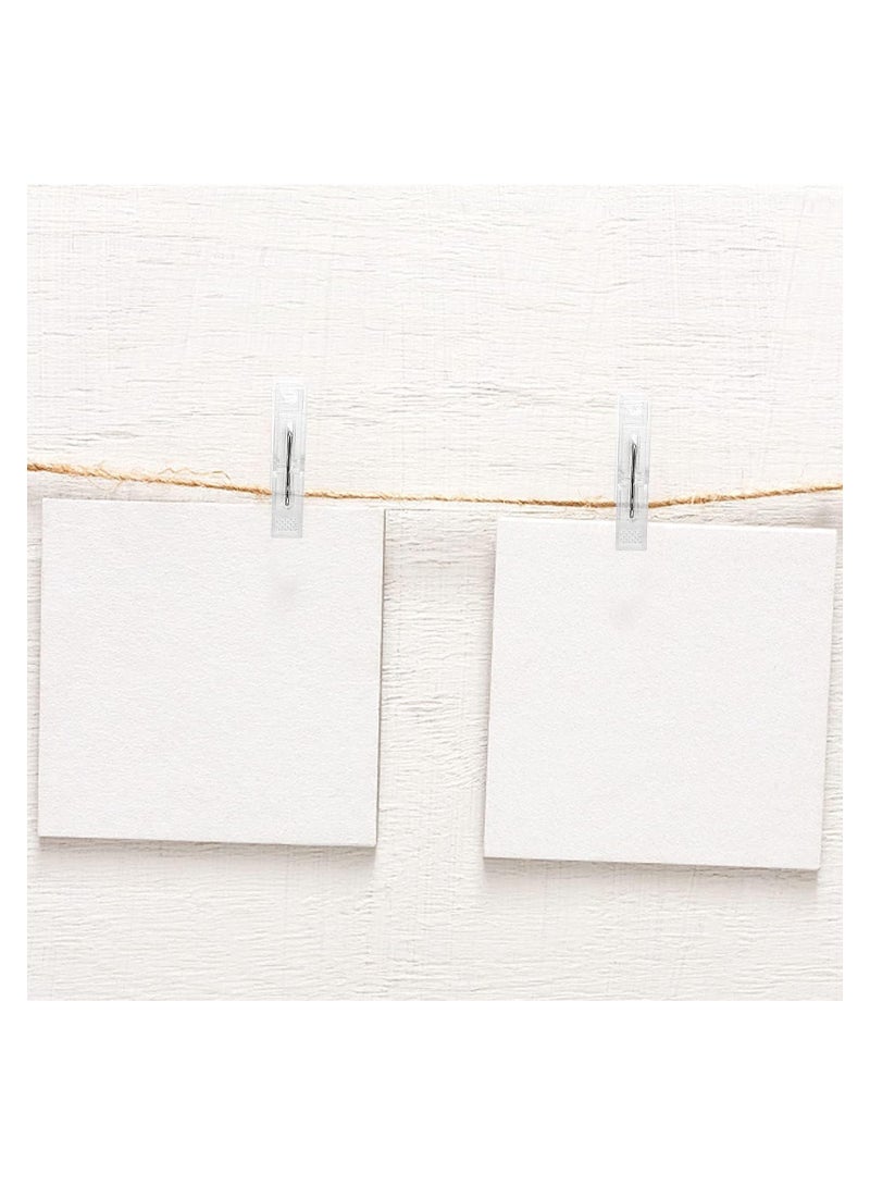 40 Pcs Plastic Clothespins Clear Plastic Towel Clips Laundry Clothes Pins Clips Clothes Drying Line Pegs for Towels Clothespins for Hanging Clothes