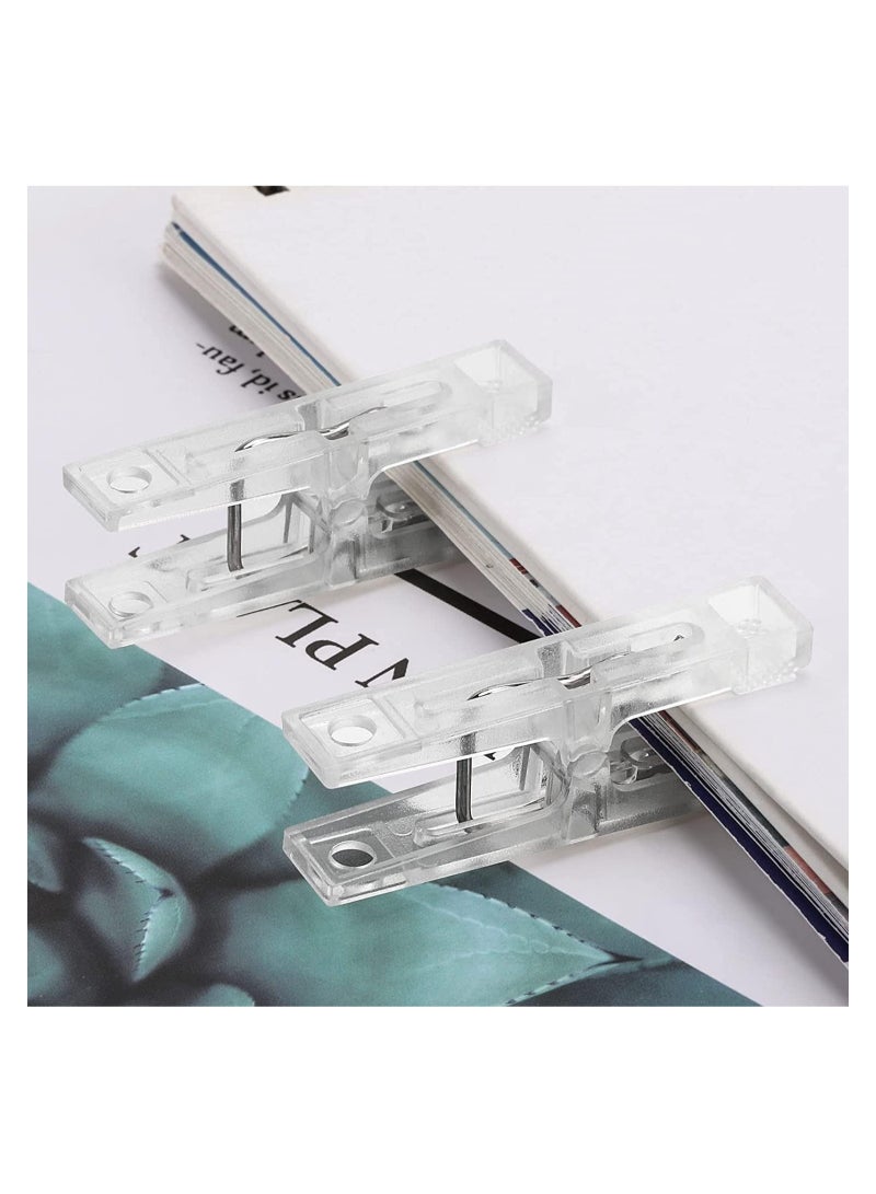 40 Pcs Plastic Clothespins Clear Plastic Towel Clips Laundry Clothes Pins Clips Clothes Drying Line Pegs for Towels Clothespins for Hanging Clothes