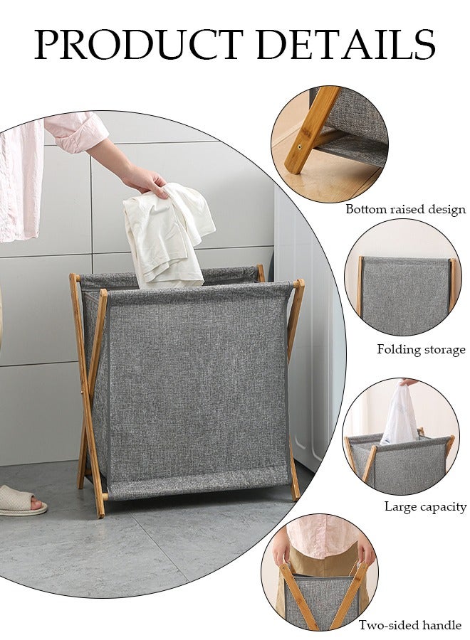 Foldable Large Laundry Basket Waterproof Storage Washing Basket Collapsible Rolling Laundry Hamper Large Dirty Clothes Storage Basket For Bedroom Living room Bathroom