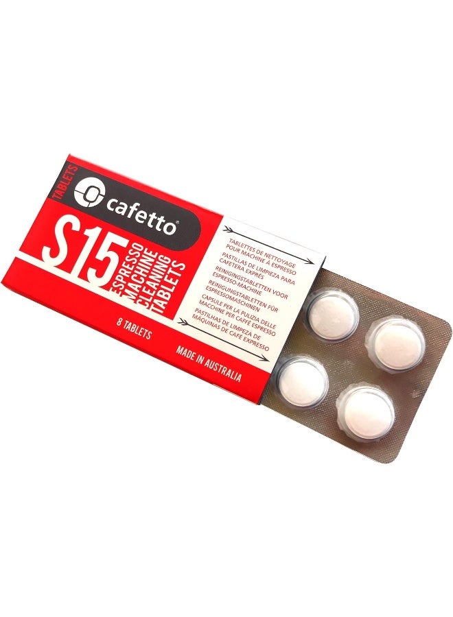 S15 High Performance Espresso Machine Cleaning Tablets (8 Tablets Blister)