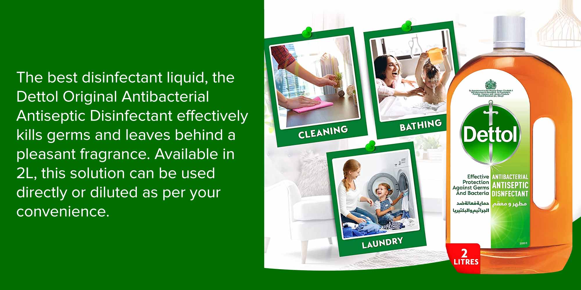 Antiseptic Disinfectant Liquid Cleaner Orange 2Liters