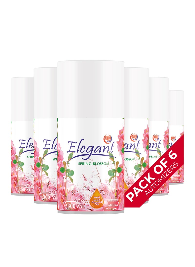 6 Piece SPRING Blossom Automatic Refill Spray Set 300ml