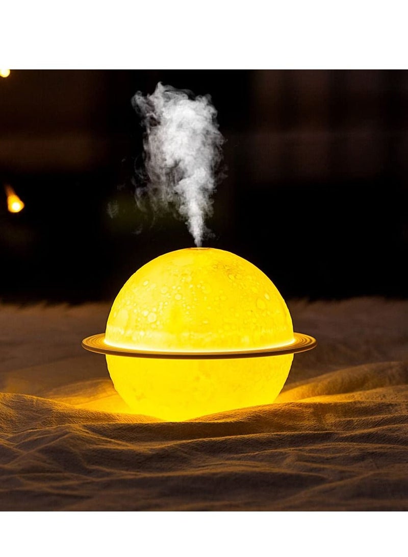 Moonlight Mini Humidifier, Cool Mist Humidifier with USB 3 Colours LED Night Light for Bedroom, Children's Bedroom, Desk, Silent