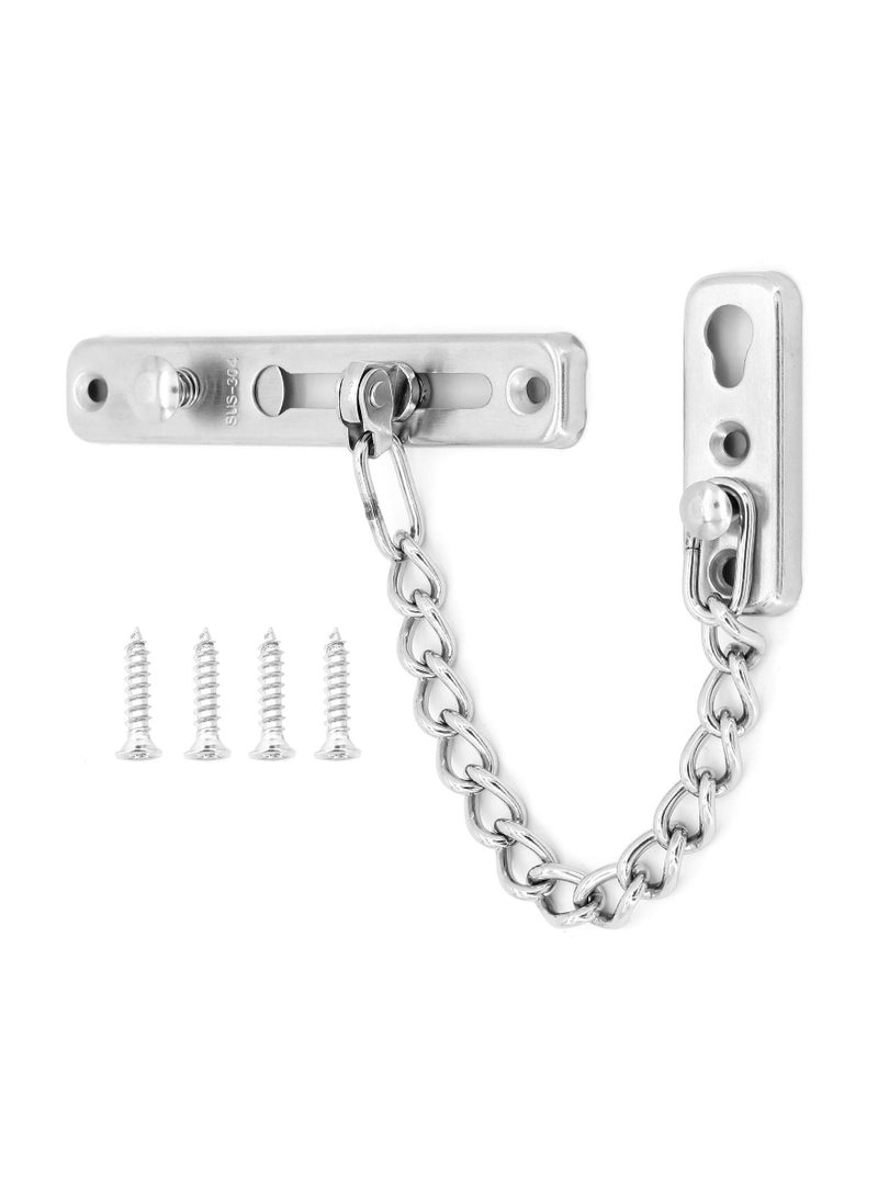 Stainless Steel Anti-Theft Chain, Safety Chain Thicker Door Chain Lock Security Chain Door Buckle Room Door Anti-Theft Buckle for Home Apartment Bedroom