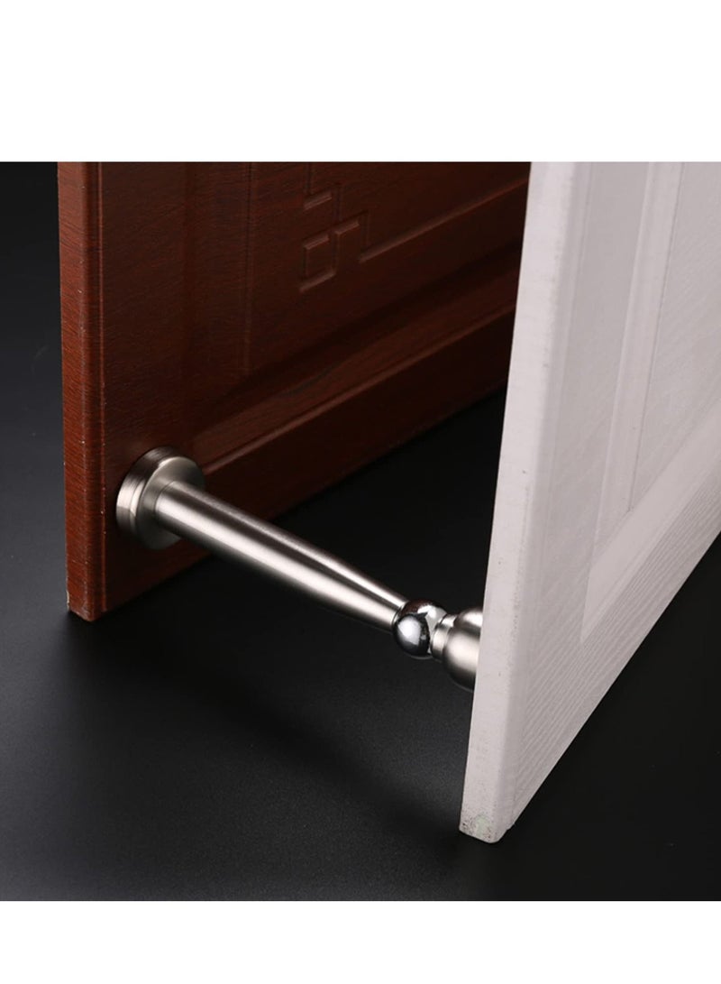 Door Stopper, Magnetic Door Stops, 9 inch Extra Long Door Stop Wall Protector, Soft Catch Stainless Steel Door Catch, Heavy Duty Door Holder, Floor Mount Brushed Modern Magnetic Door Stopper 1Pcs