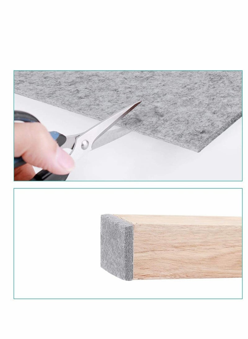 10 Pack Premium DIY Furniture Pads Furniture Felt Sheet for Hard Surfaces Floor Protector Pads 14 * 20cm