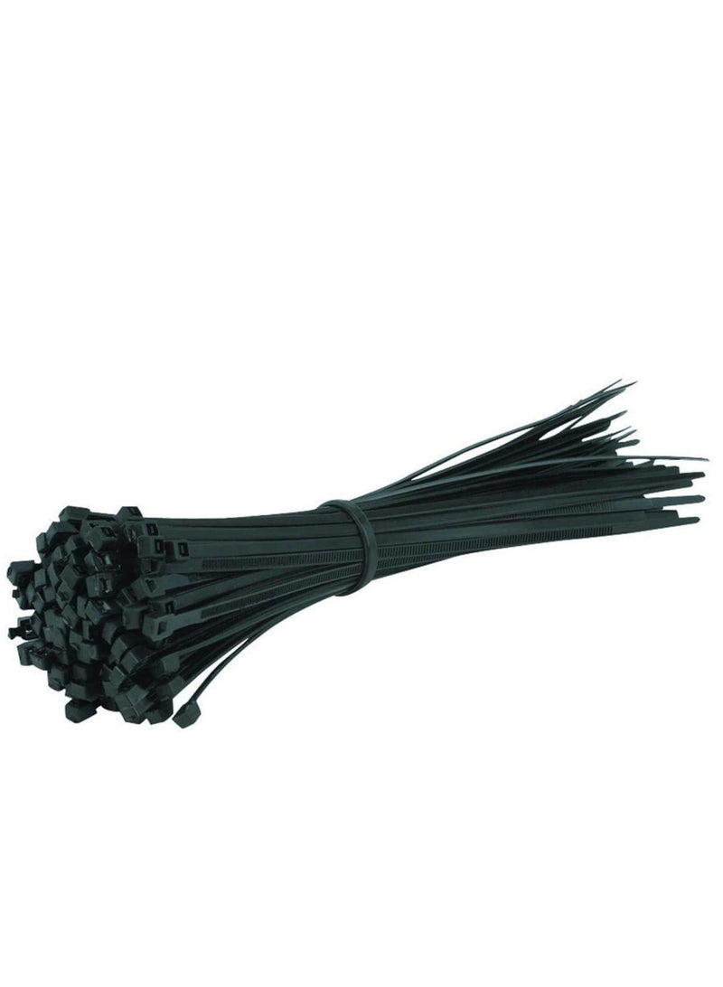 Cable Zip Ties Black Standard Self-Locking Nylon Cable straps Plastic Wire Wrap Heavy Duty Ties Multi Purpose Industrial Grade Cable Wire Ties