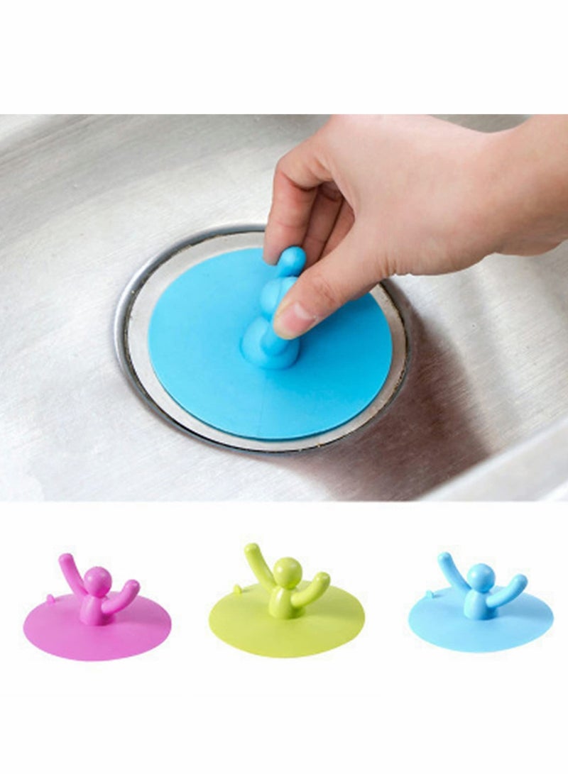 Rubber Sink Stopper Bath Tub Drain Plug Cover Bathtub Drain Stopper Universal, Shower, Wash Basin, Bathroom and Laundries (6 Pcs)