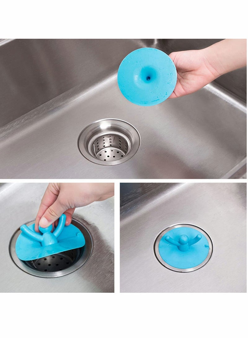 Rubber Sink Stopper Bath Tub Drain Plug Cover Bathtub Drain Stopper Universal, Shower, Wash Basin, Bathroom and Laundries (6 Pcs)