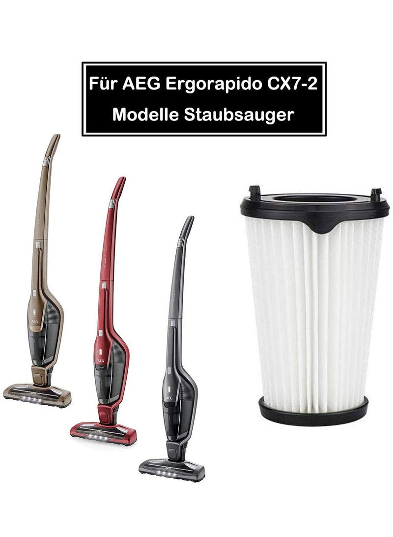 Replacement Filters with AEG Ergorapido Vacuum Cleaner,HEPA Fabric Vacuum Filter for AEG CX7 CX7-2 AEF150 Vacuum Cleaner(4-Pack)