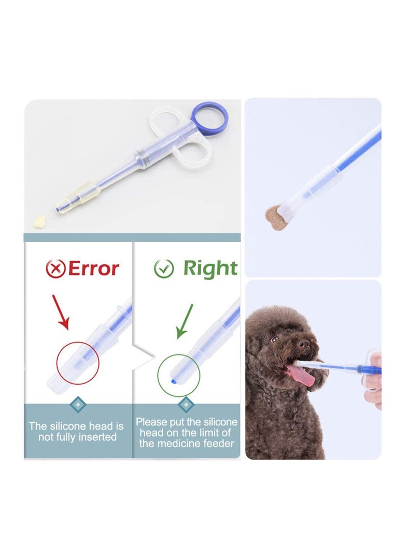 Pet Dog Cat Capsule Tablet feeding Popper feedinger Pusher Syringe Feeding Device Teat Nipple Feeder