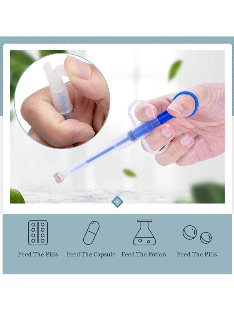 Pet Dog Cat Capsule Tablet feeding Popper feedinger Pusher Syringe Feeding Device Teat Nipple Feeder