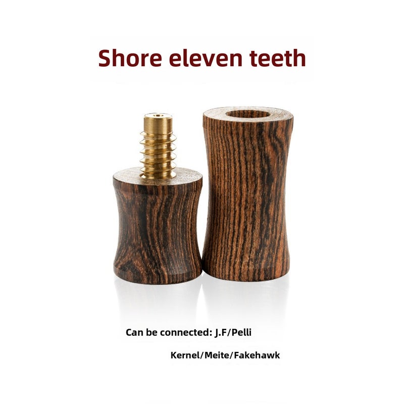 Solid Wood Billiard Cue Mid Wheel Protective CapGolden sandalwood eleven teeth Golden sandalwood eleven teeth