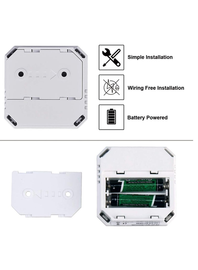 Carbon Monoxide Detector, CO Gas Monitor Alarm Detector CO Sensor with LED Digital Display and Sound Warning for Home, Depot, Battery Powered