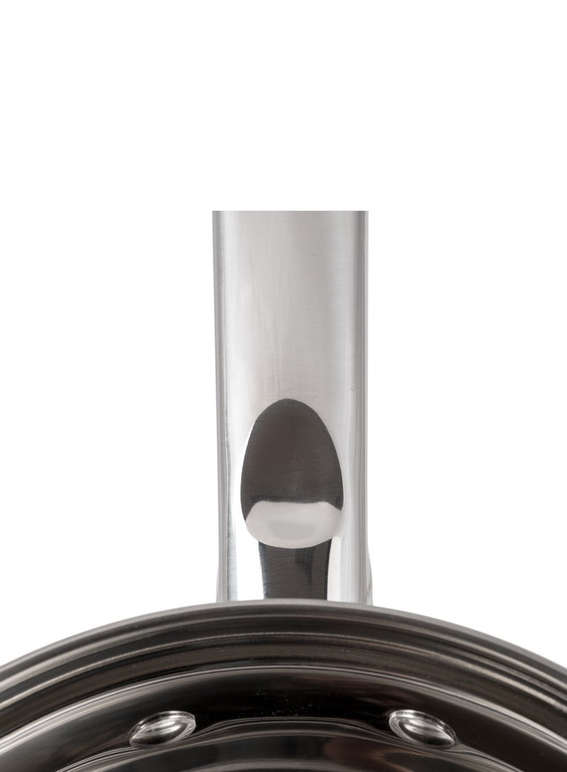 Saucepan with Glass Lid 16x10.5cm / 2.1L, Stainless Steel 18/10 INOX30 Sauce pan Felina Series