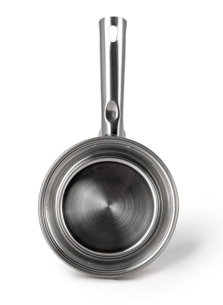 Saucepan with Glass Lid 16x10.5cm / 2.1L, Stainless Steel 18/10 INOX30 Sauce pan Felina Series