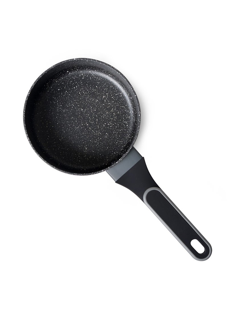 Saucepan 1.4L with Glass Lid, TouchStone Non-Stick Coating Aluminum Saucepan 16x7.9cm Laura Series