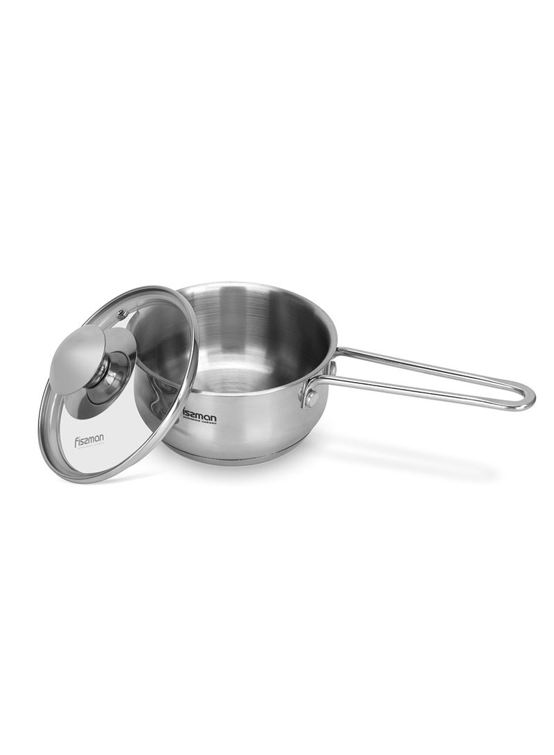 Saucepan 600mL with Glass Lid, Gulliver Series with Induction Bottom