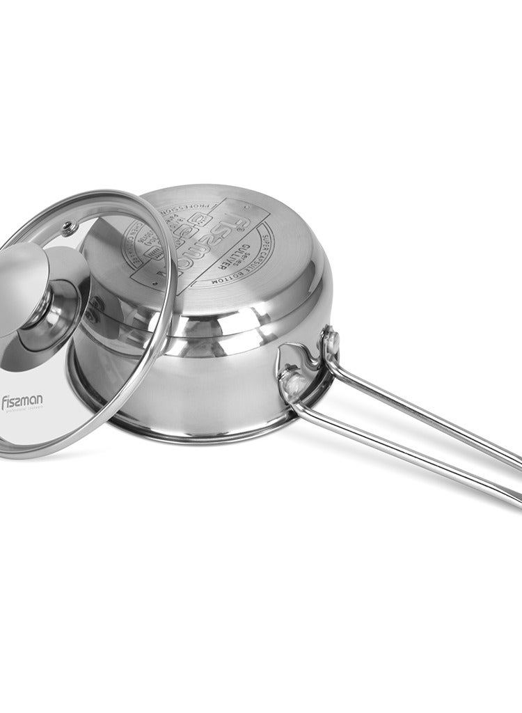 Saucepan 600mL with Glass Lid, Gulliver Series with Induction Bottom