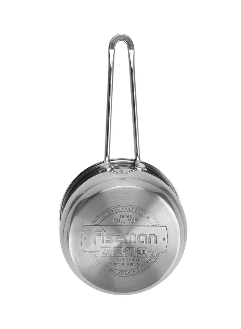 Saucepan 600mL with Glass Lid, Gulliver Series with Induction Bottom