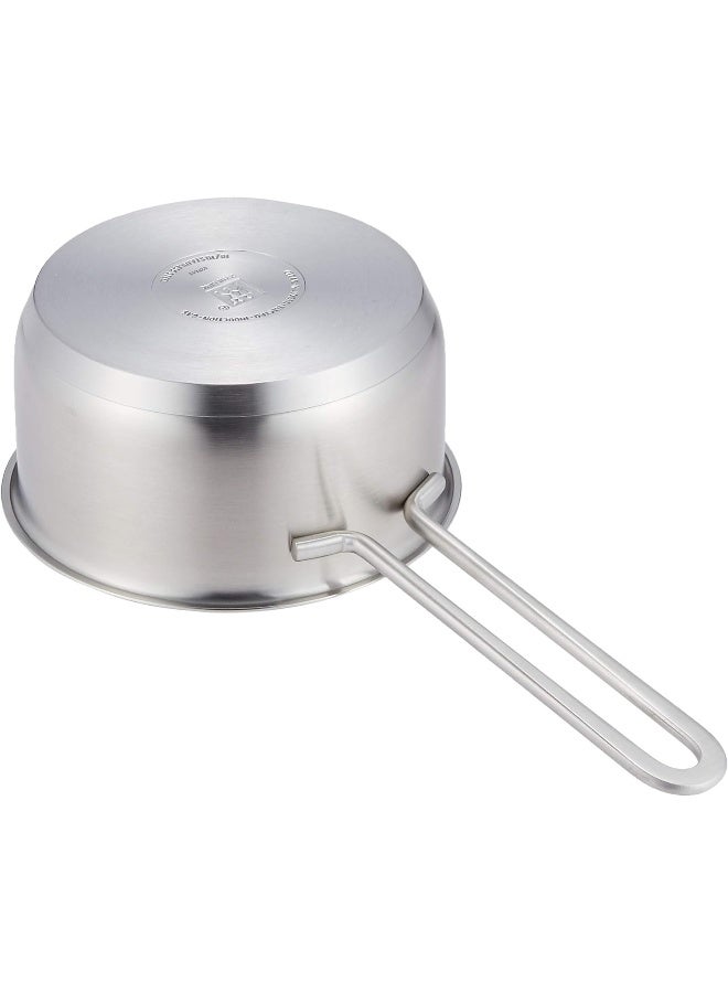 Pico 14Cm Sauce Pan. 18/10 Stainless Steel. Sigma Classic Sandwich Base For All Stove Tops. Stay Cool Handles. Ovensafe