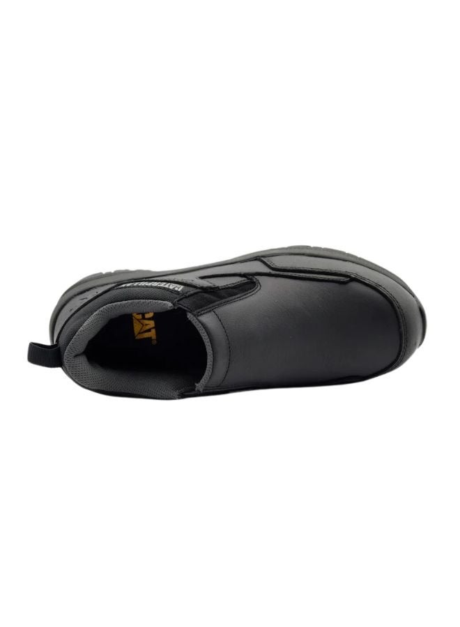 CAT ELMORE LTHR P726005 Men's Safety Shoes: Oil & Slip Resistant, Antibacterial, Easy Wear Loop