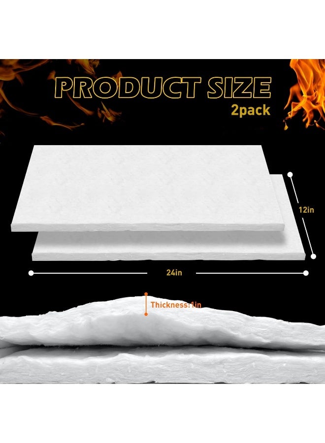 2 PCS Ceramic Fiber Insulation Blanket 24