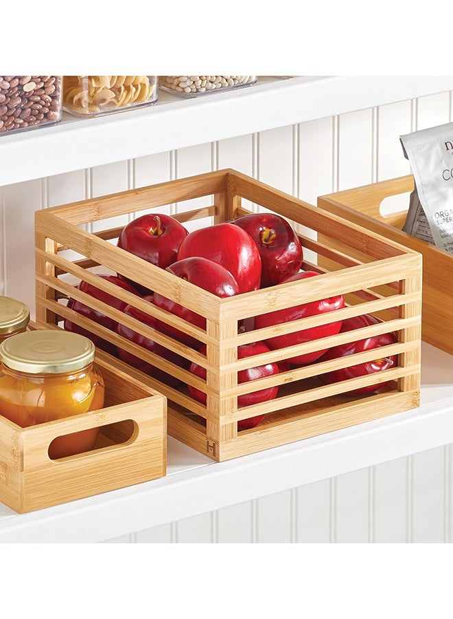 HomePro Bamboo Storage Box Versatile Eco-Friendly Organizer and Storage Solution for Wardrobe Closet and Picnic Essentials Enhancing Aesthetic Appeal While Meeting Your Storage Needs