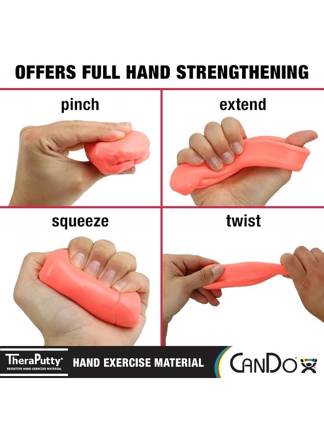 Cando Theraputty Standard Hand Exercise Putty For Rehabilitation Exercises Hand Therapy Occupational Therapy Hand Strengthening Improve Motor Skills Stress Relief